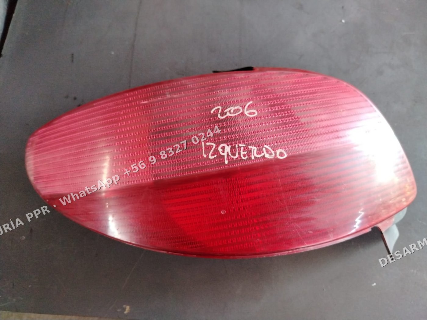 Foco trasero izquierdo Peugeot 206 2004-2005